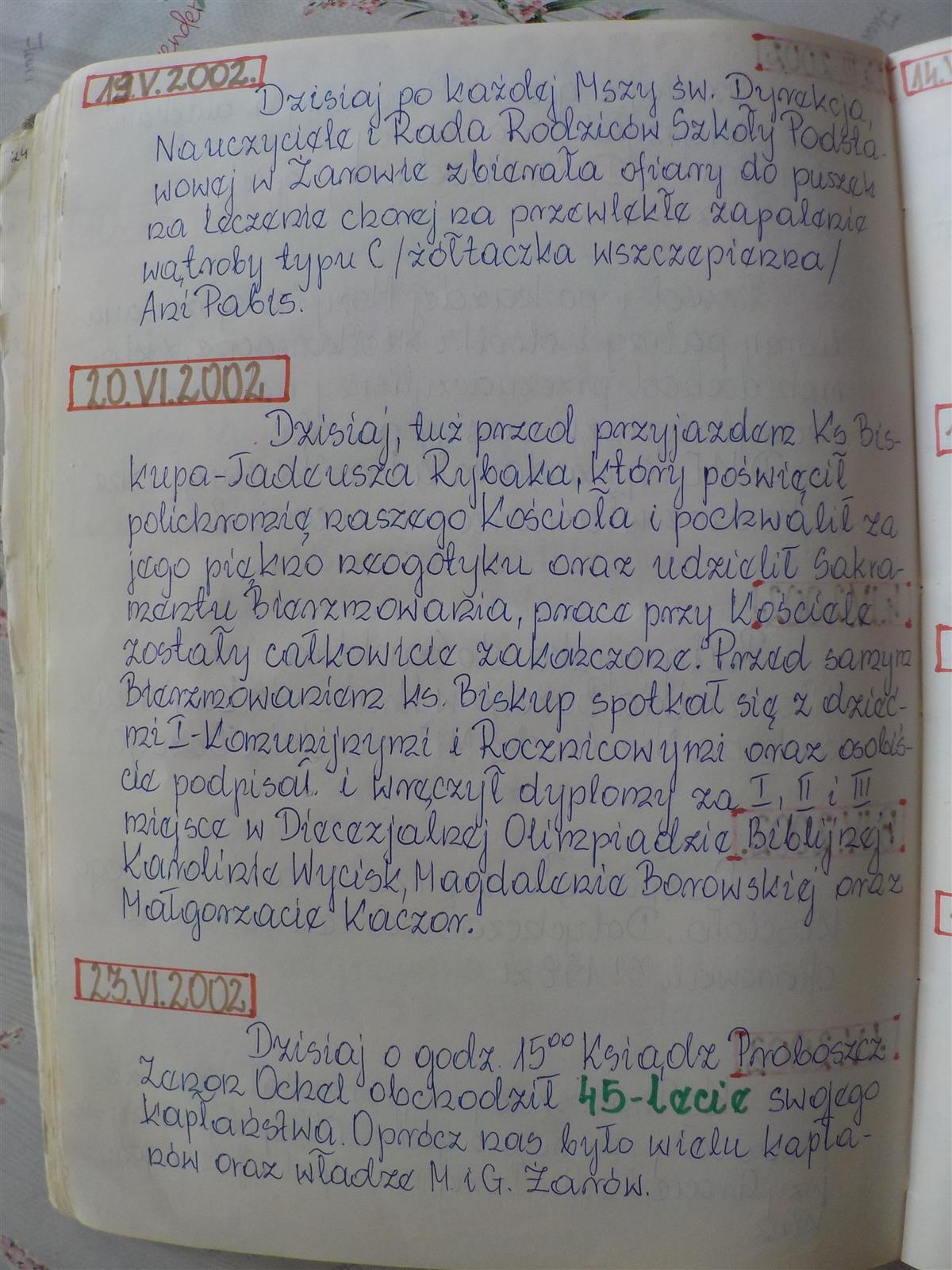 kronika parafii zarow cz2 (1)